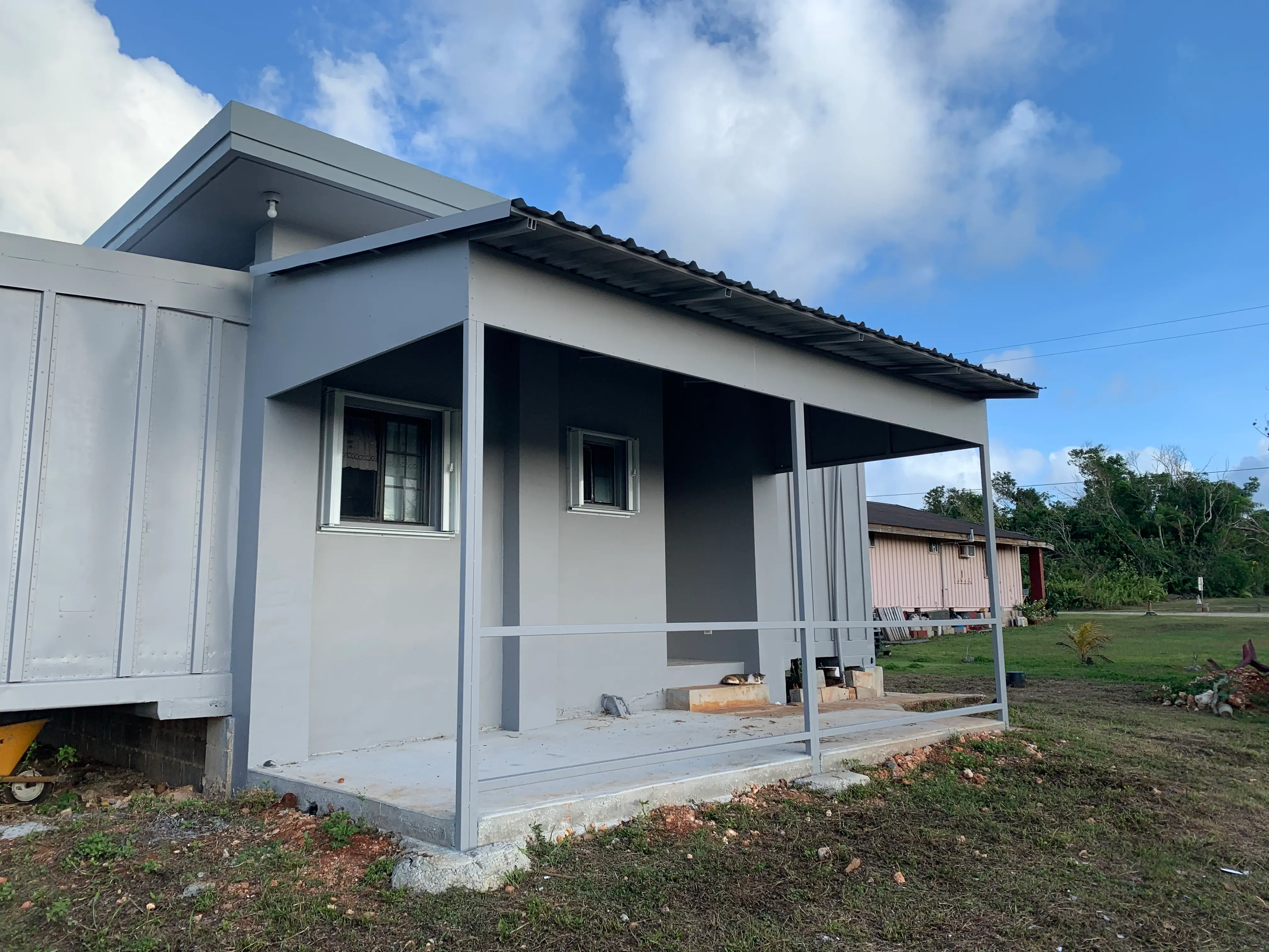 Metal roofing construction in Guam